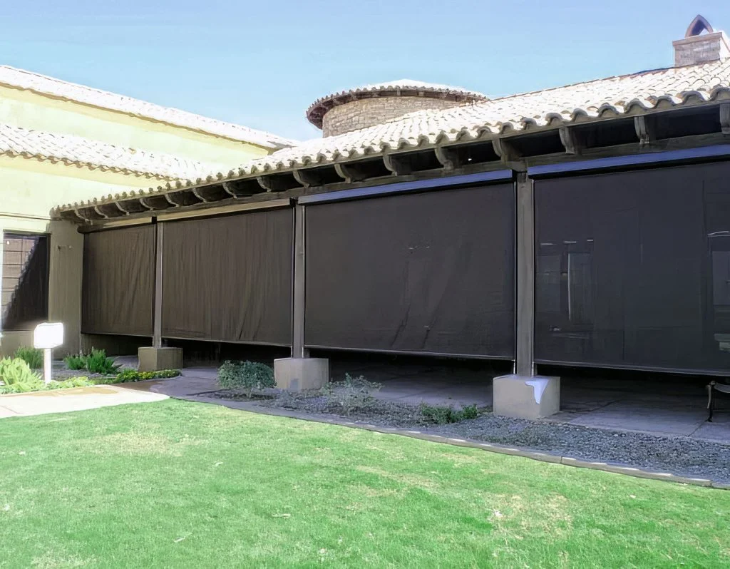 Reliable automated patio screen installed on San Antonio home by Awnings of San Antonio